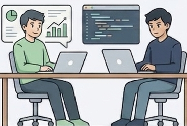 Desenvolvedores trabalhando juntos